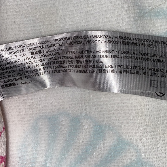 Vintage Palazzo pants soft pink and white paisley in large size - Picture 7 of 7